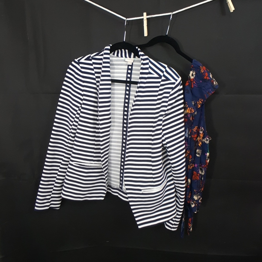 Merona jacket and one shoulder top